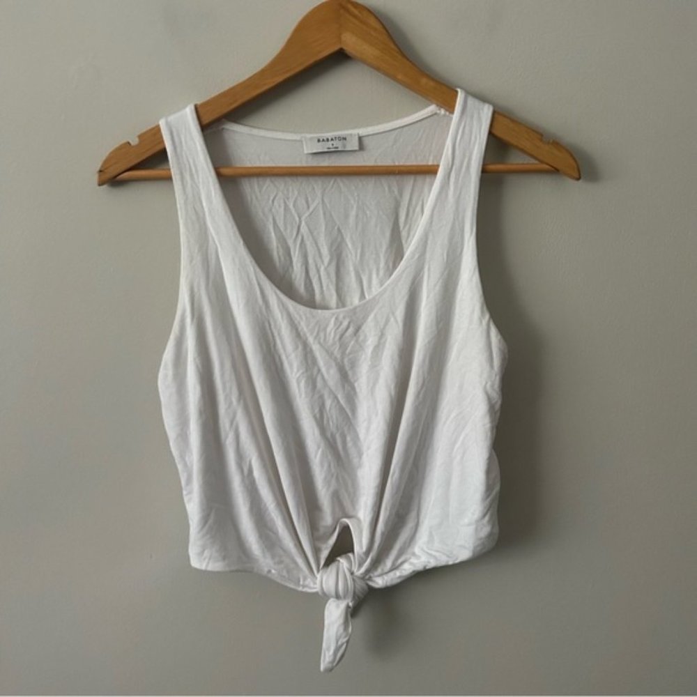 Babaton Aritzia jeronimo tie front tank S